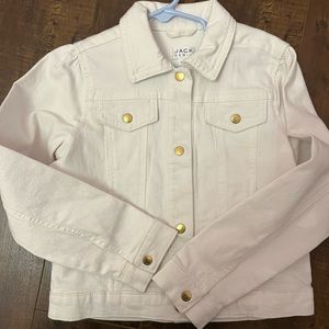 Janie and Jack white denim jacket
